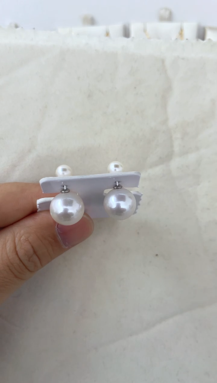 【闪购商品】淡水珍珠耳饰银S925镶嵌耳钉