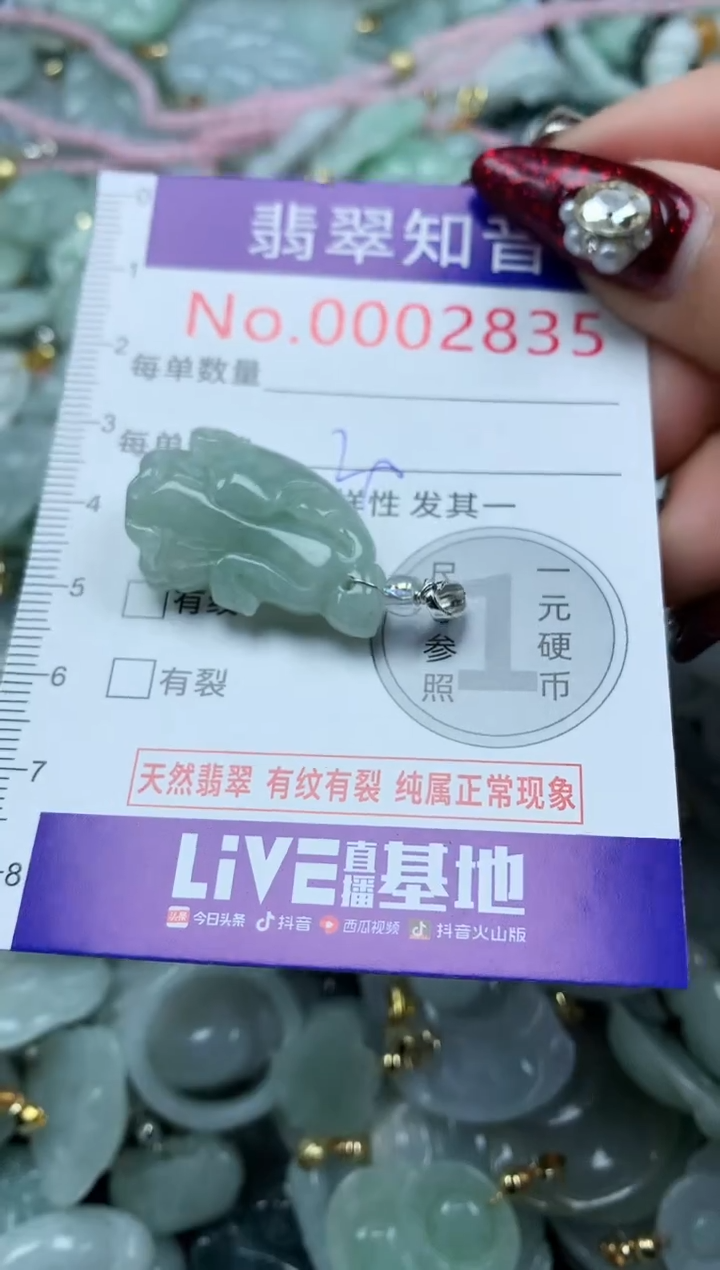 吊坠(不含链)未镶嵌翡翠2835