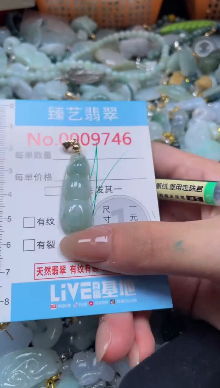 颈饰未镶嵌翡翠9746