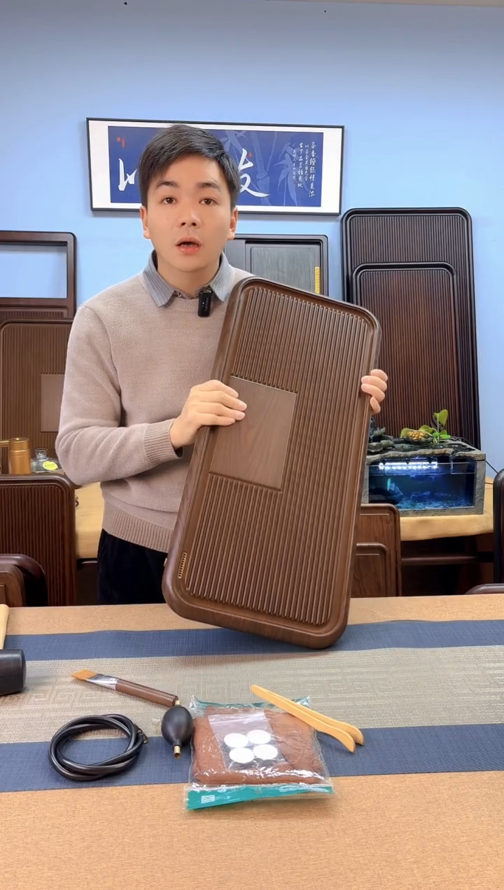 【闪购商品】凌龙黄色款式茶盘70*32*4