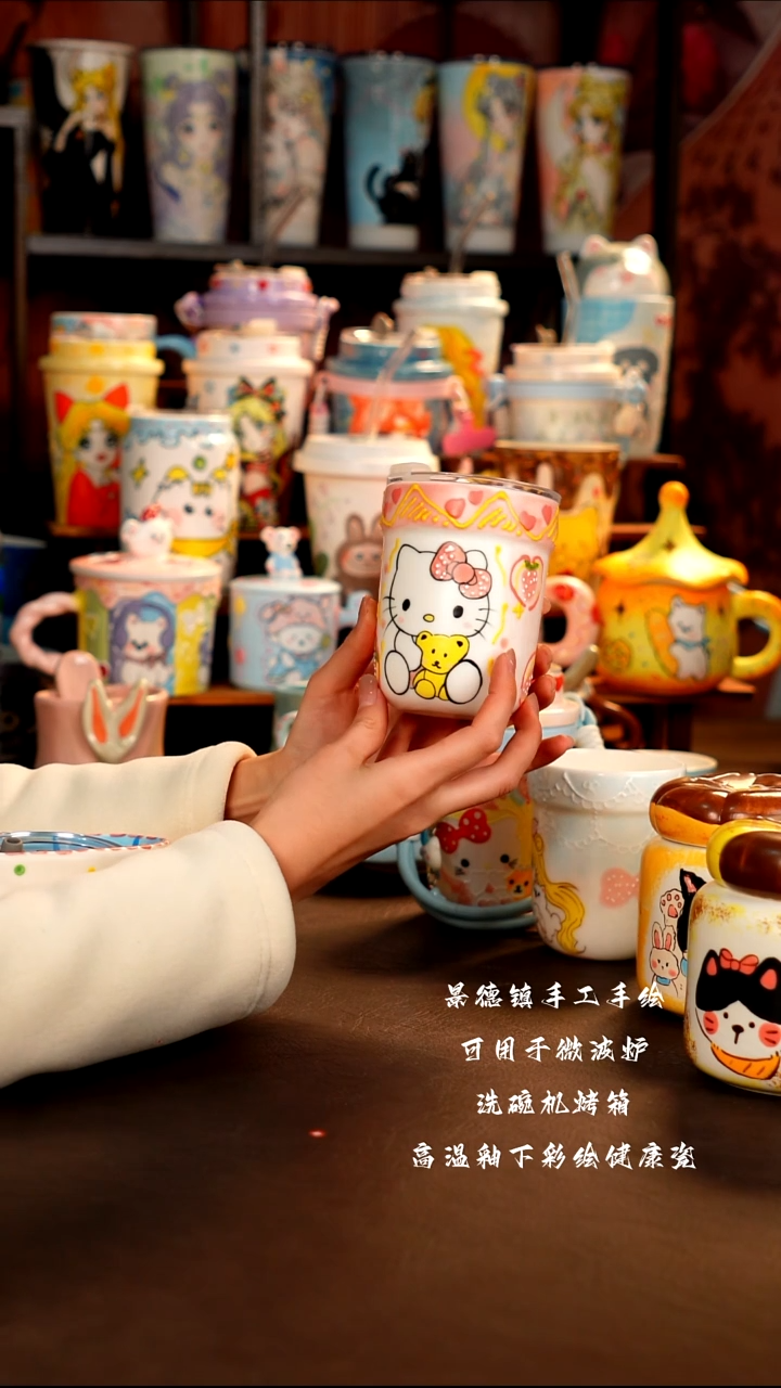景德镇手工手绘杯杯