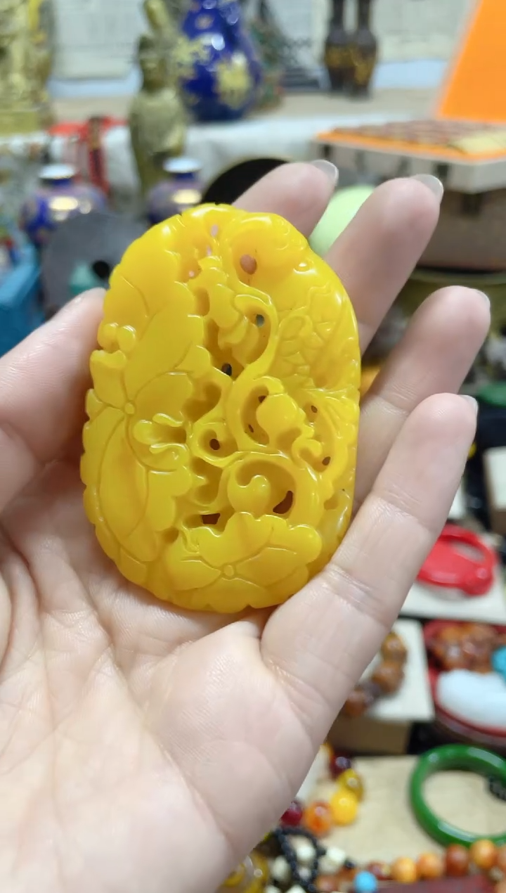 【闪购商品】和田玉（黄玉）颈饰未镶嵌主播推荐主播推荐