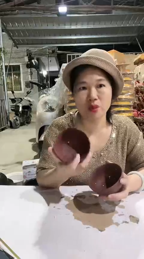 陶大瑕疵紫砂米饭碗两个