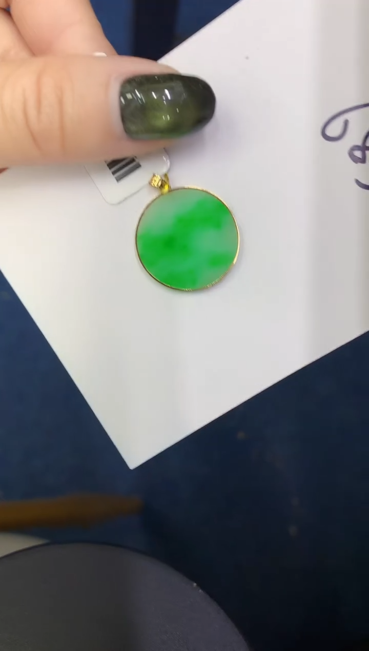 【闪购商品】翡翠颈饰18K金镶嵌00000000000