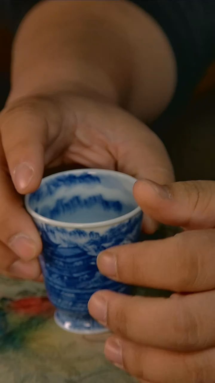杯手工手绘杯杯很美丽