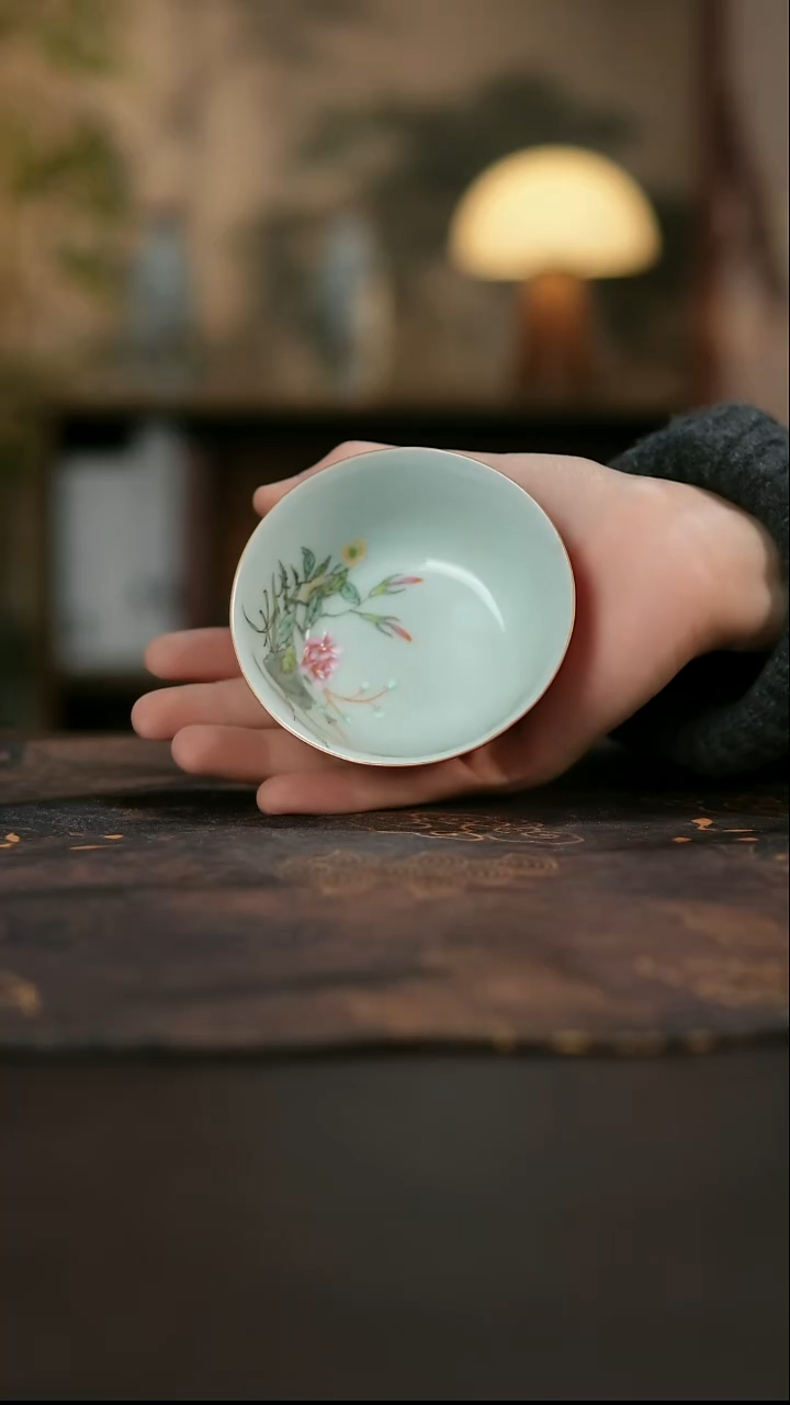 景德镇陶瓷杯碗柴烧多人