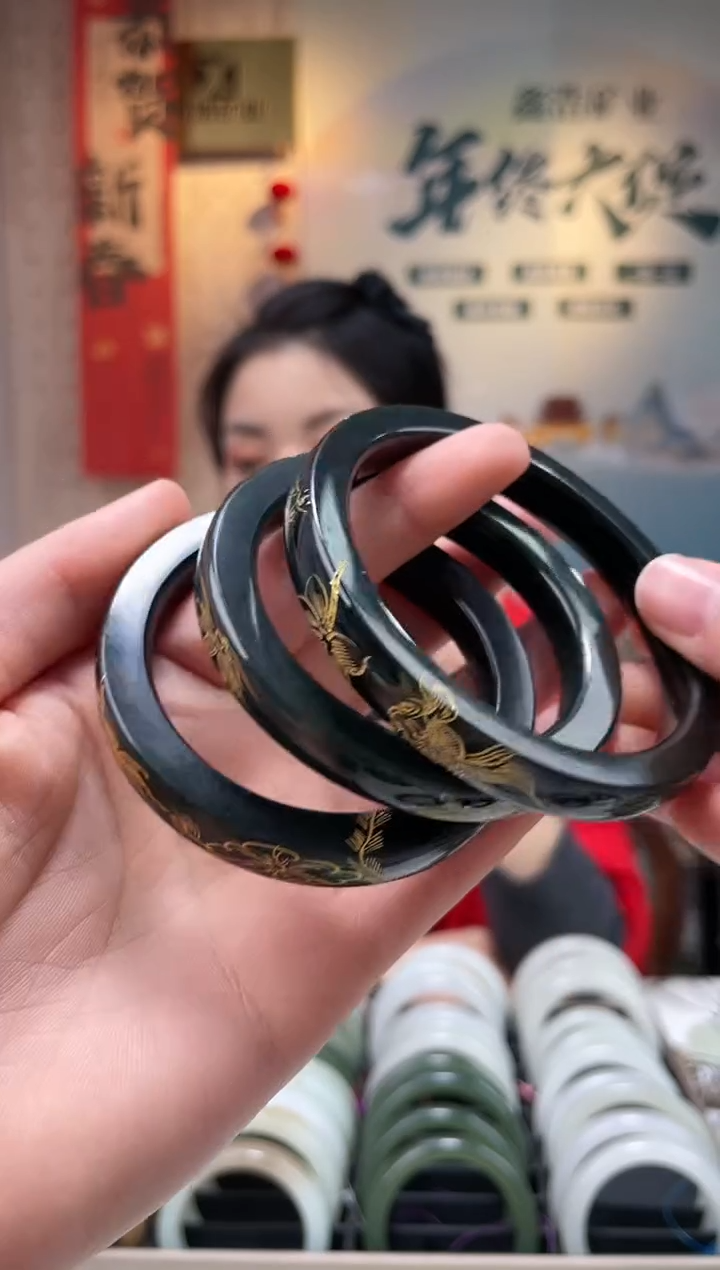 【闪购商品】和田玉手镯未镶嵌圈口备注 青玉手镯多样性发一条