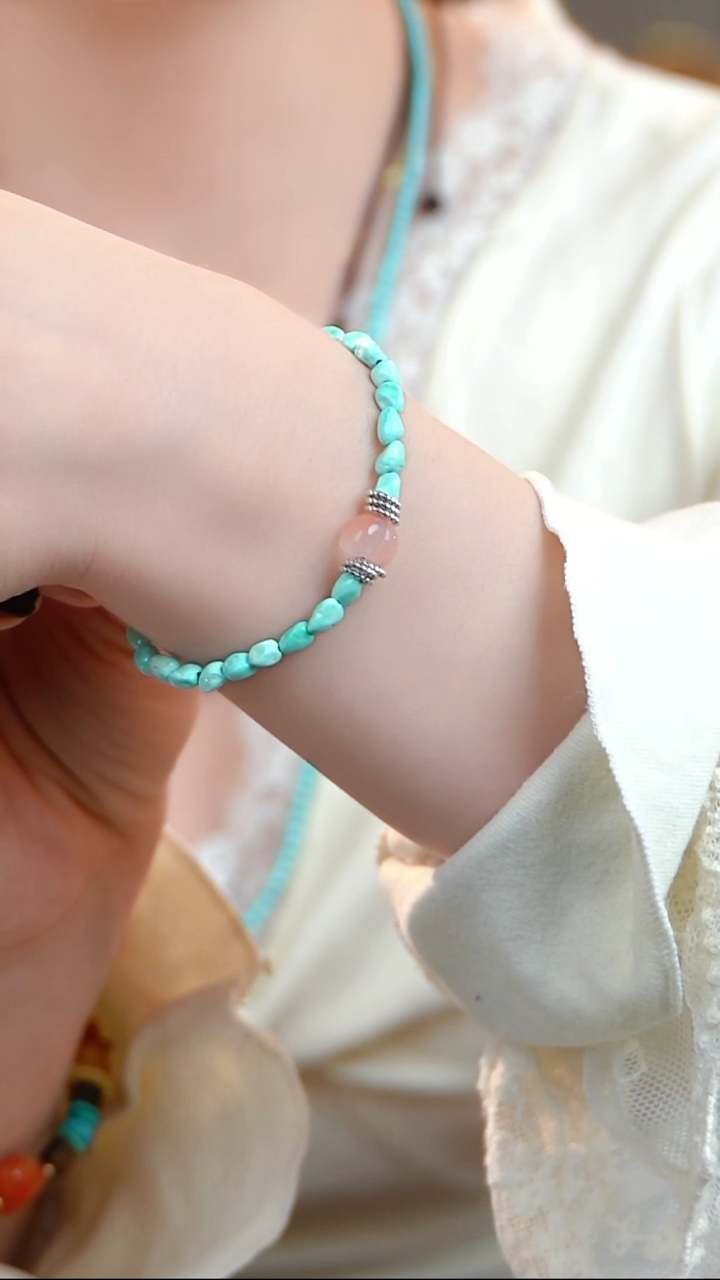 未镶嵌绿松石手串1
