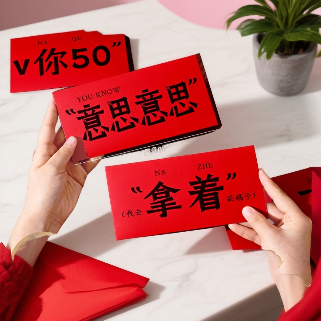 新年高级红包孩子袋创意红包2026新款网红款新年红包新年氛围道具