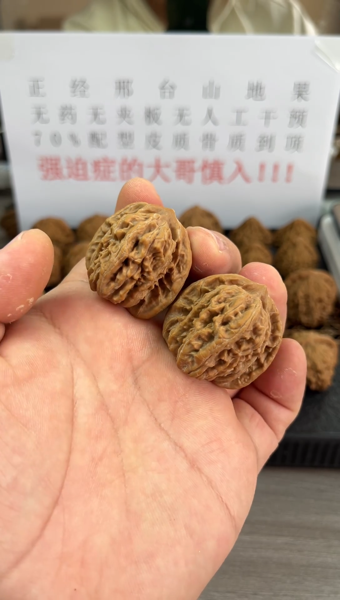 【闪购商品】文玩核桃把件36尺山地楼高桩楼