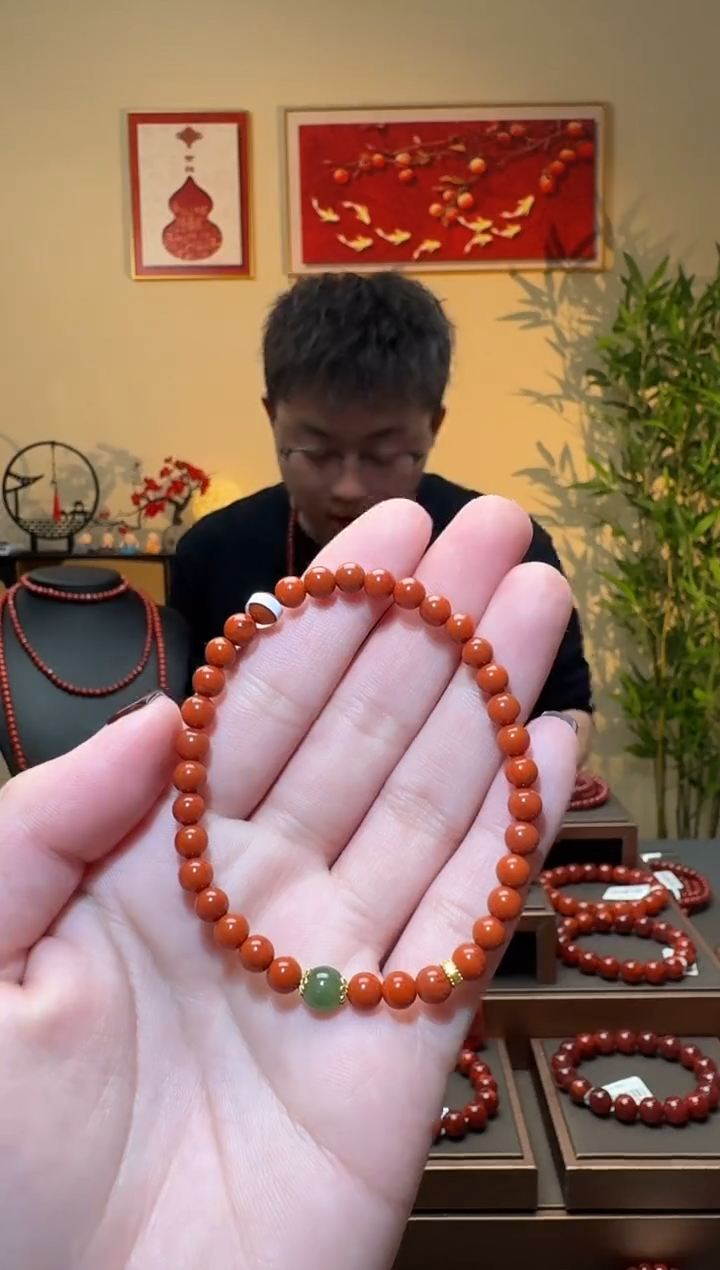 【闪购商品】南红玛瑙手串未镶嵌一条约5mm 多样性发货