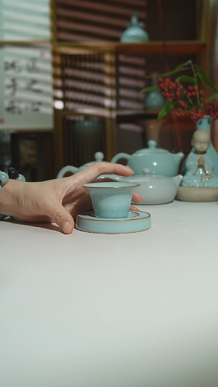 天青珑匠马蹄杯加垫一级