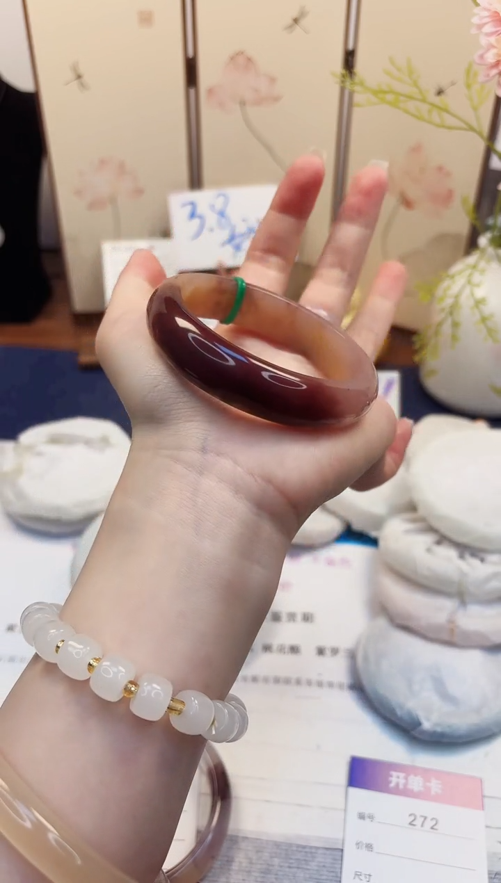 【闪购商品】石英质玉手镯未镶嵌272-紫罗兰-圈口60