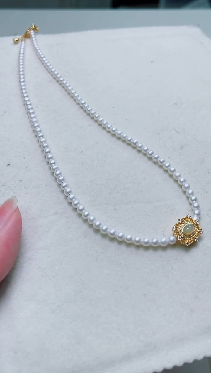 银S925镶嵌其他淡水珍珠多样性发一