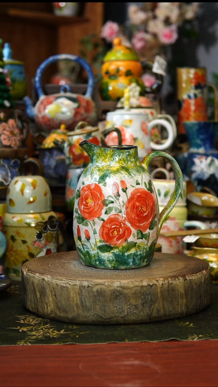 花瓶51景德镇手工釉下彩陶瓷