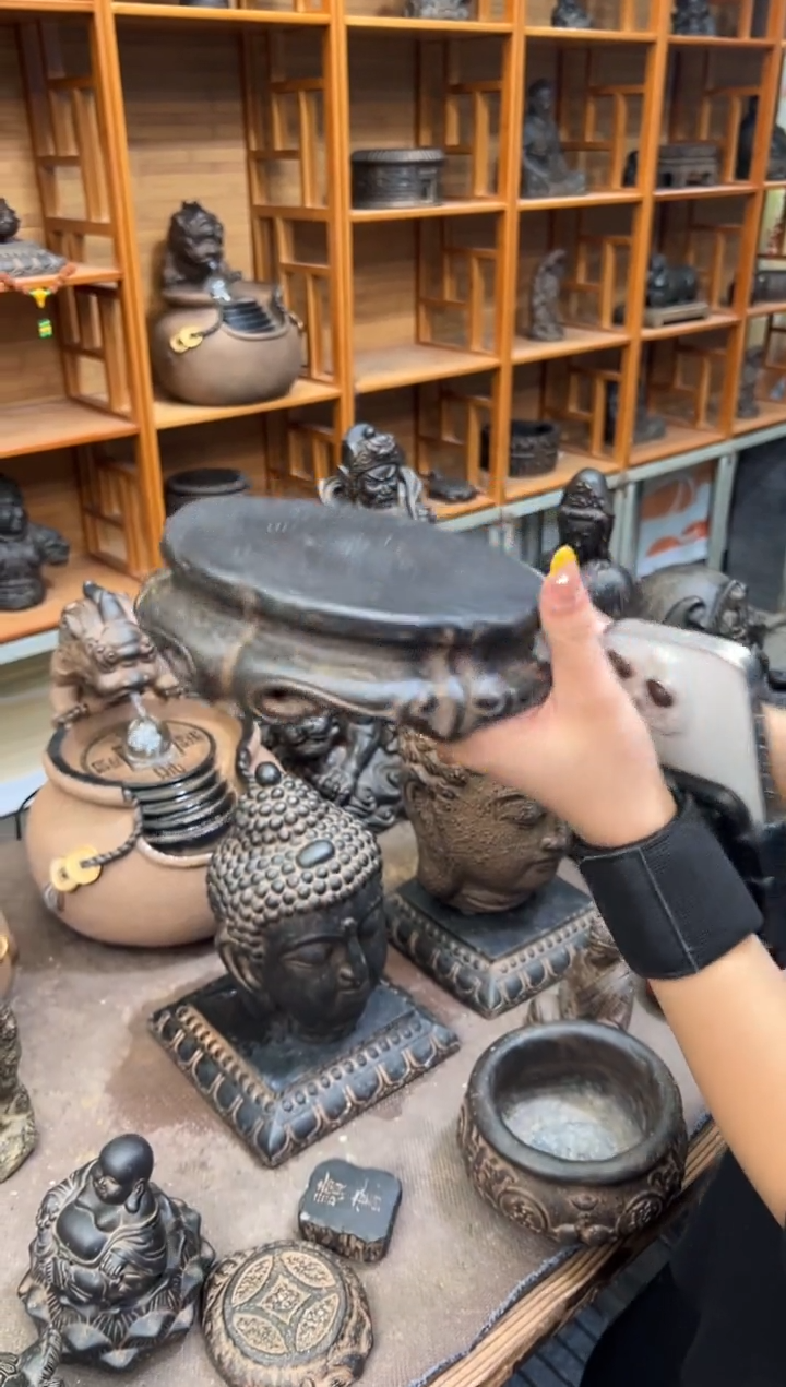 陶土【火山泥】金箍坛底座