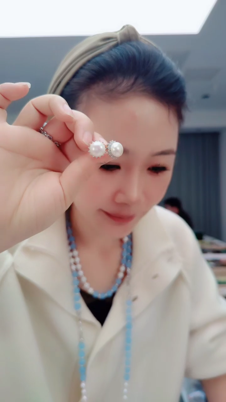 颈饰未镶嵌淡水珍珠2870耳钉