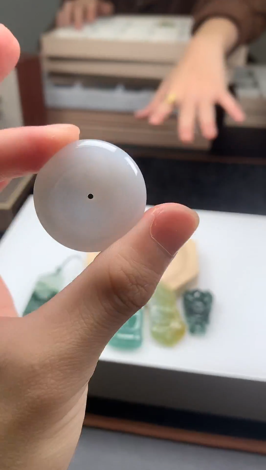 颈饰未镶嵌翡翠无事牌