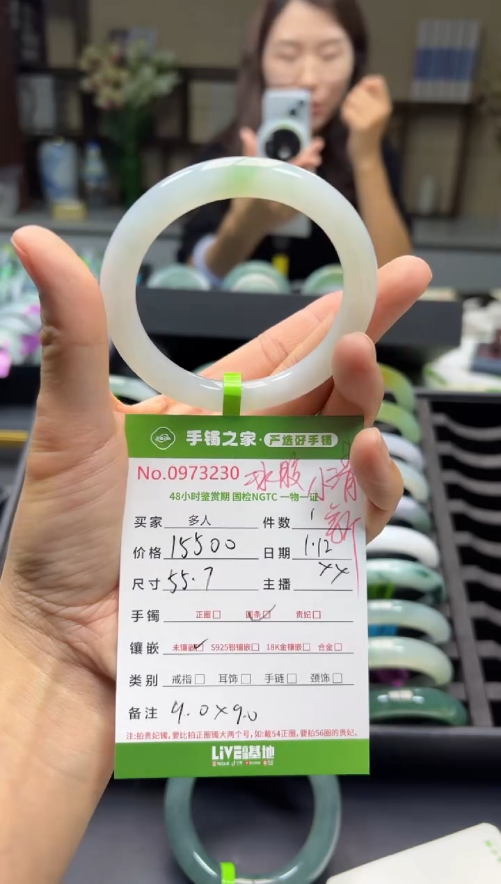 【闪购商品】翡翠手镯未镶嵌多人