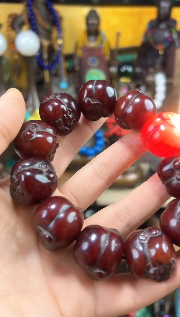 【闪购商品】蜜蜡手链未镶嵌猪妹精品专属链接