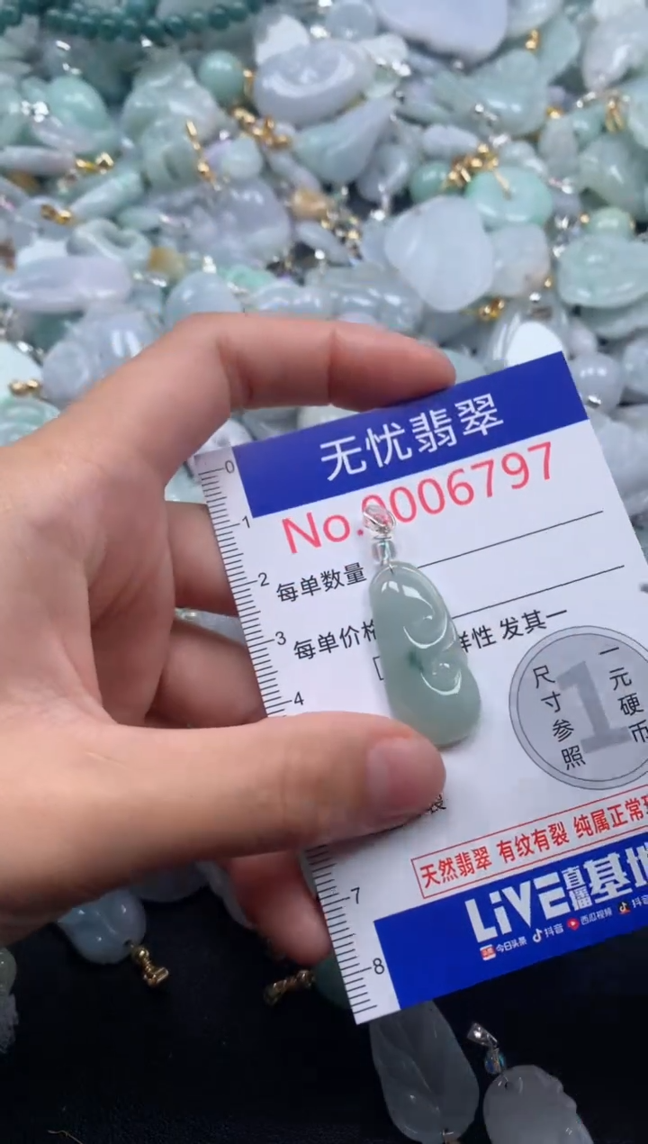 颈饰未镶嵌翡翠6797