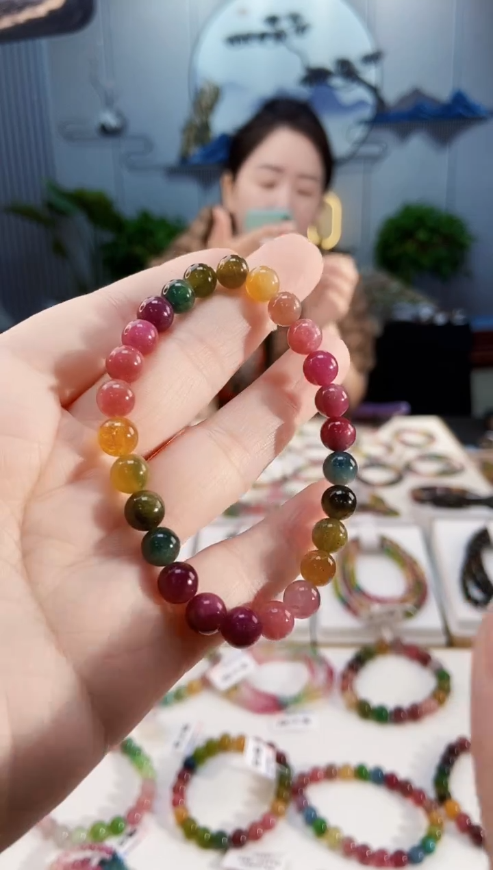 【闪购商品】碧玺手链未镶嵌G2411单圈颜色微差发1