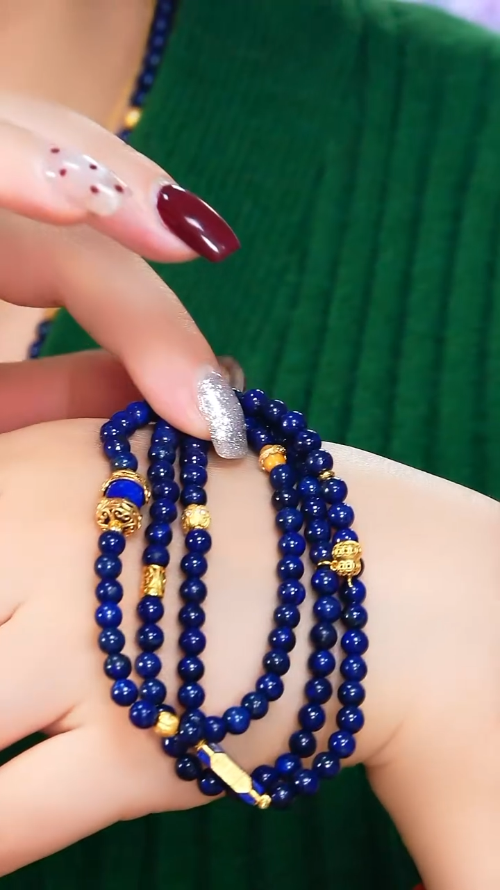 未镶嵌青金石手链青金石DIY多圈-多样性发其一