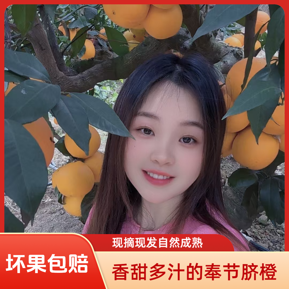 【安然优选】正宗江边奉节脐橙纽荷尔现摘现发新鲜香甜多汁整箱包邮