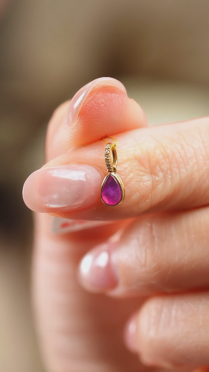 苏纪石（舒俱来）18K金镶嵌吊坠(不含链)5