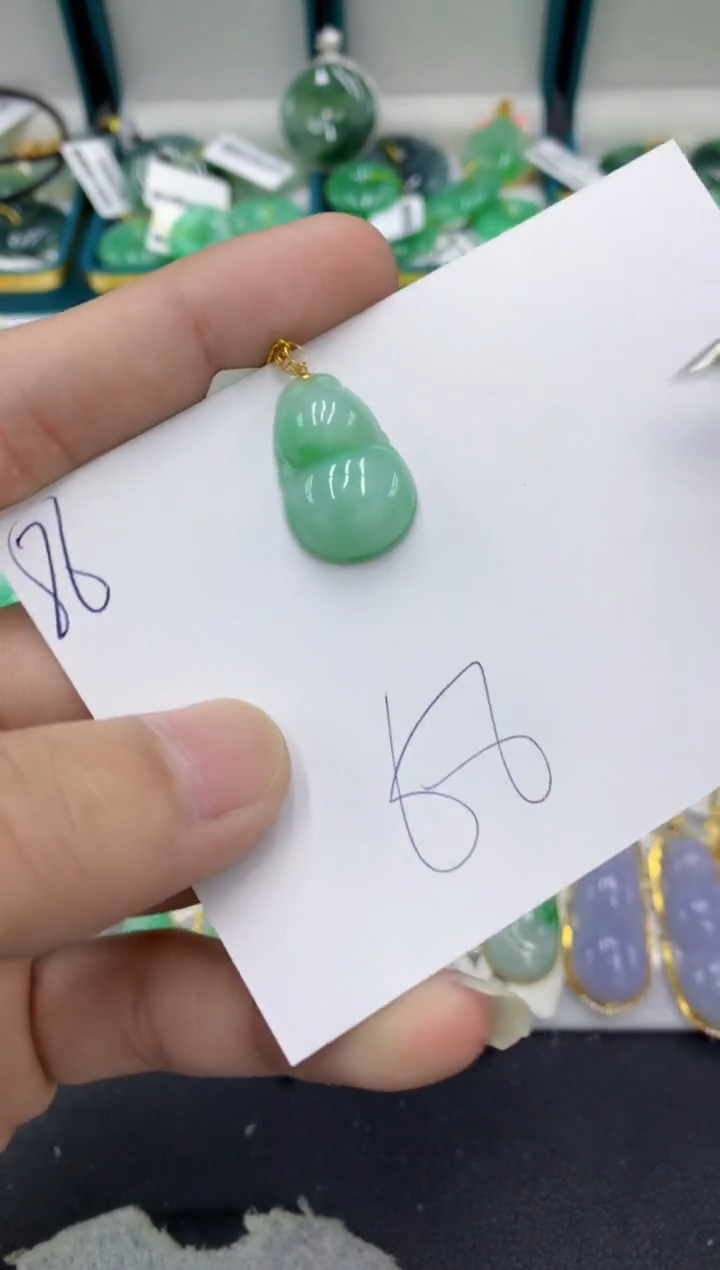 【闪购商品】翡翠颈饰18K金镶嵌翡翠
