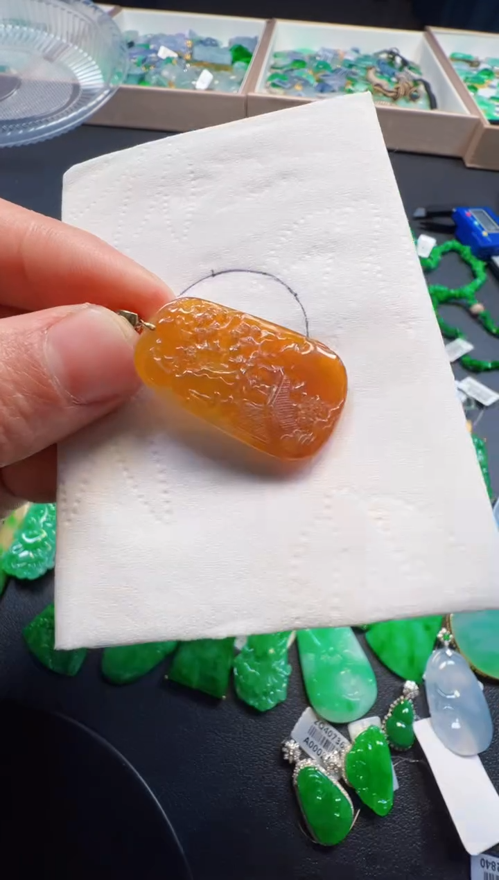 【闪购商品】定制翡翠18K金镶嵌980元