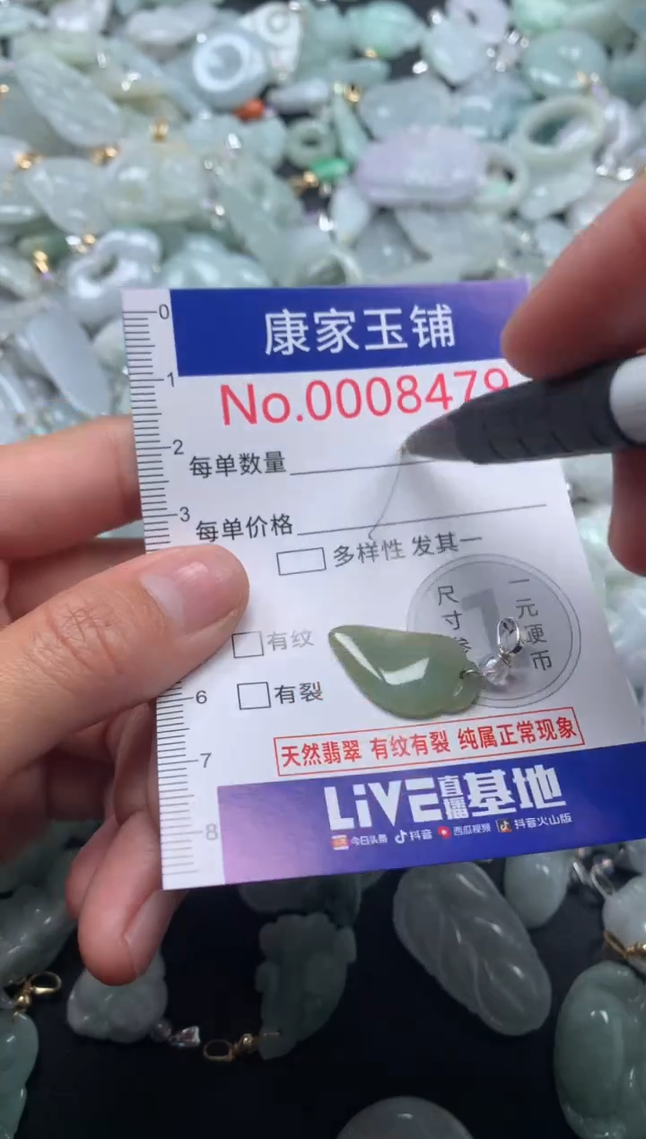 颈饰未镶嵌翡翠8479