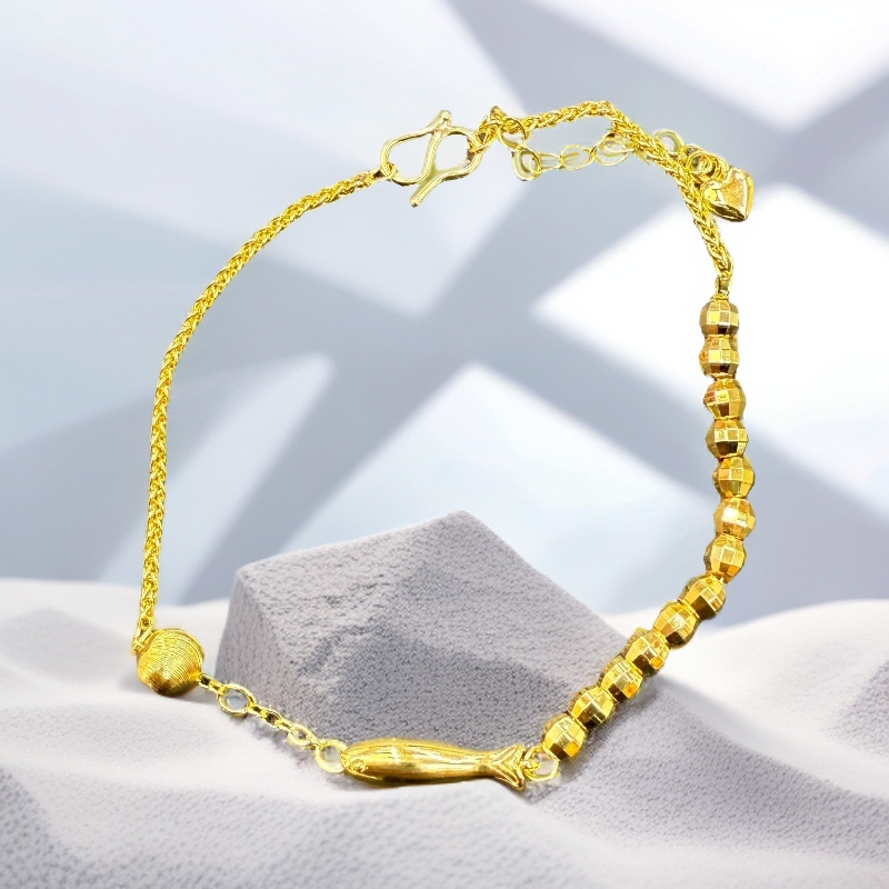 【艳姐专属 】高端轻奢国潮风百搭流行气质合金小鱼手链（ZL78027）