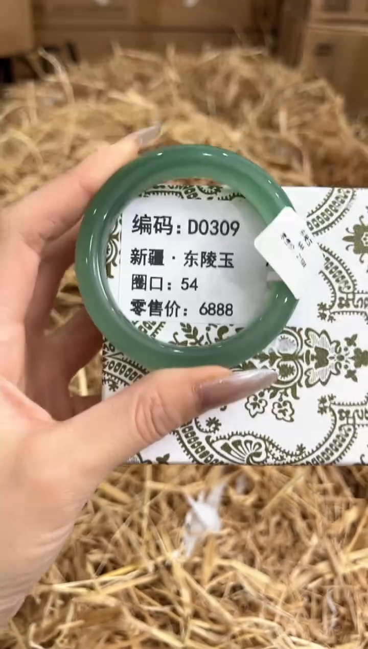 未镶嵌手镯石英质玉D0309