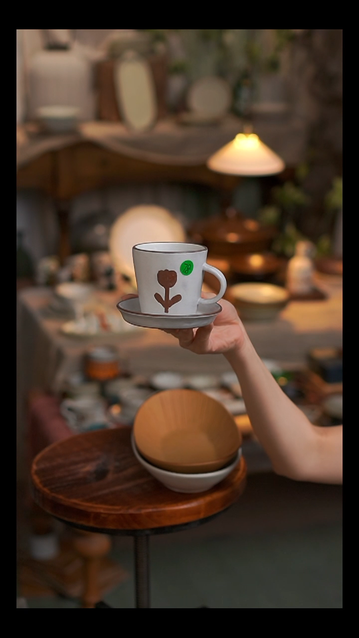 陶听溪陶瓷工作室  咖啡杯1套