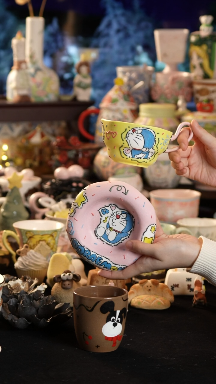 其他陶景德镇釉下彩手绘设计师款陶瓷