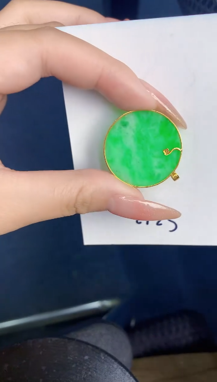 【闪购商品】翡翠颈饰18K金镶嵌000000000