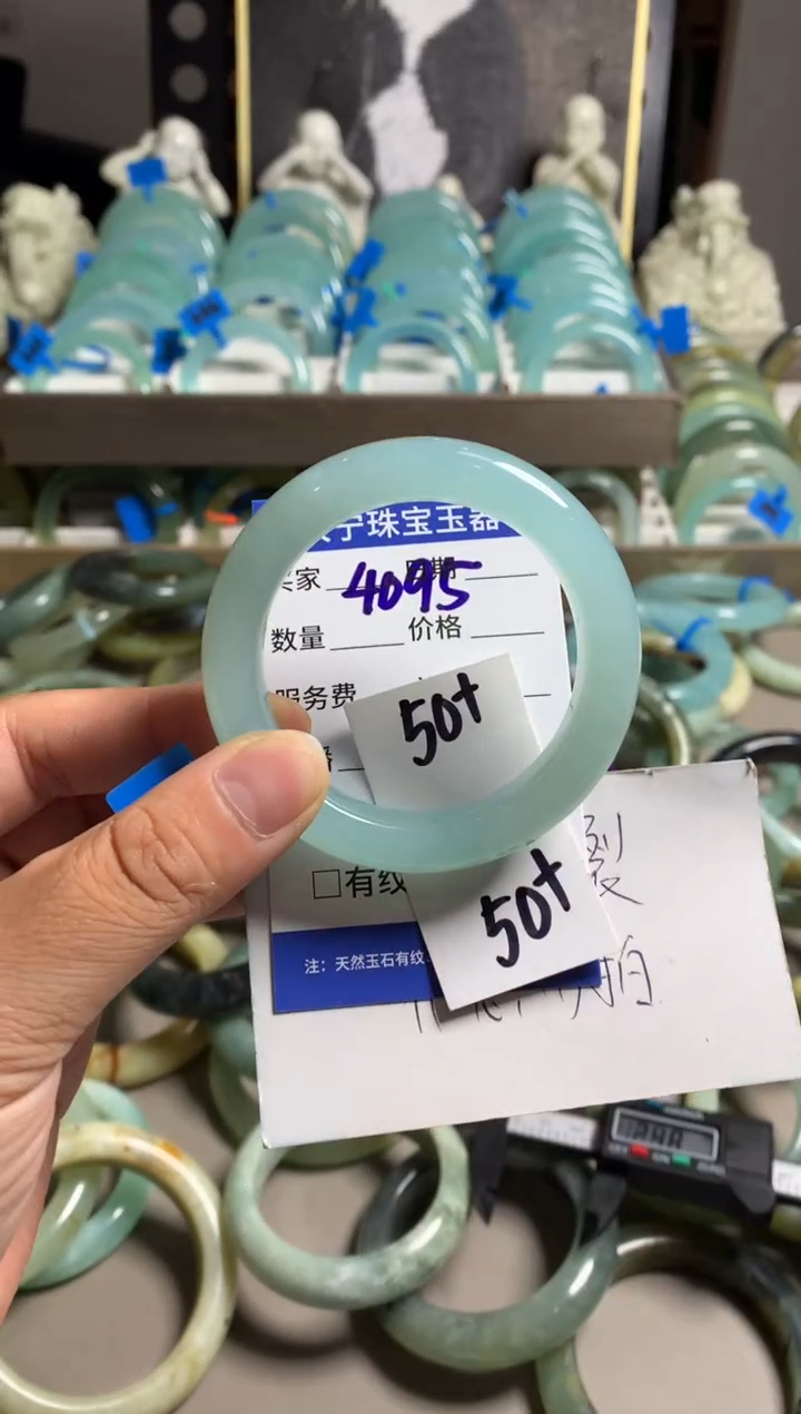 蛇纹石玉未镶嵌手镯4095