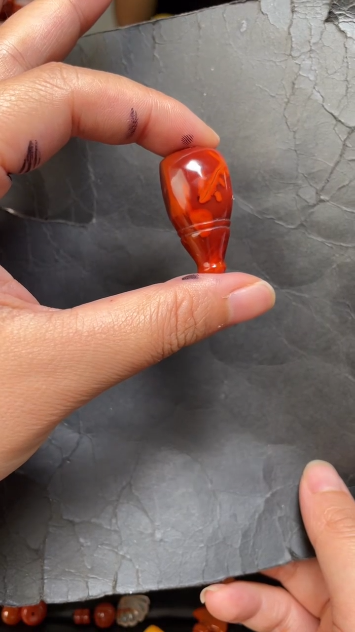 未镶嵌153南红玛瑙三通