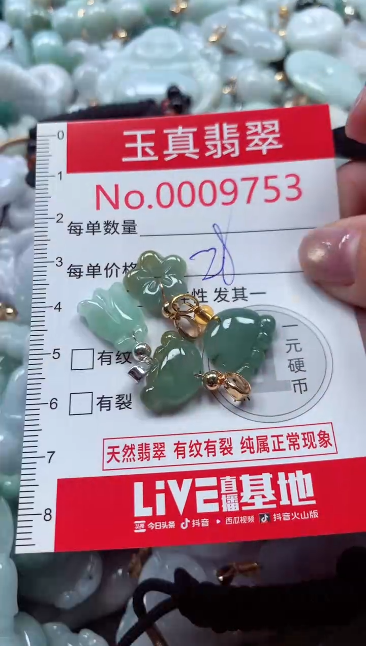 吊坠(不含链)未镶嵌翡翠9753