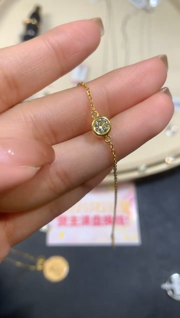 18K金镶嵌手链钻石手链A236|2980