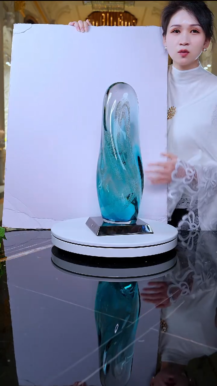 摆件月虹艺术摆件L1+AJ1619029灯底座黑色