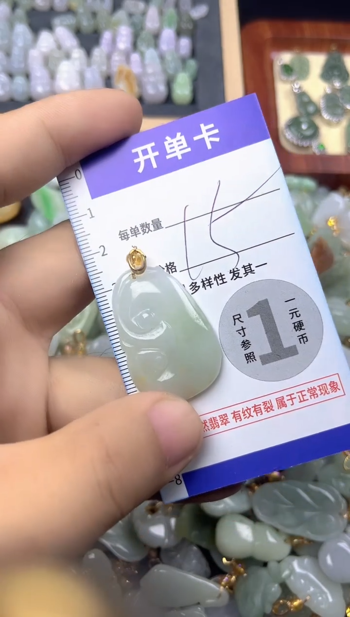 颈饰未镶嵌翡翠天然A货翡翠