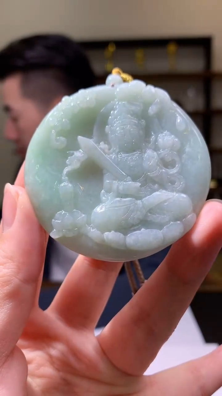 【闪购商品】定制翡翠未镶嵌8046yx-毛货挂件106