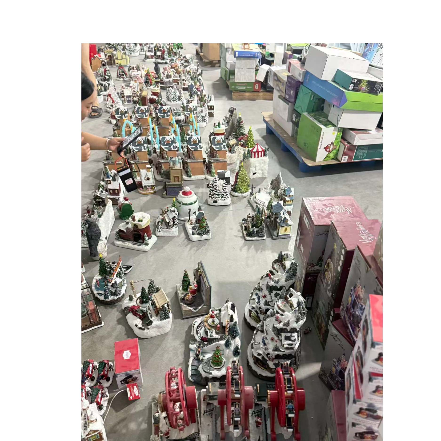 圣诞节音乐灯光别墅房子场景家居饰品摆件