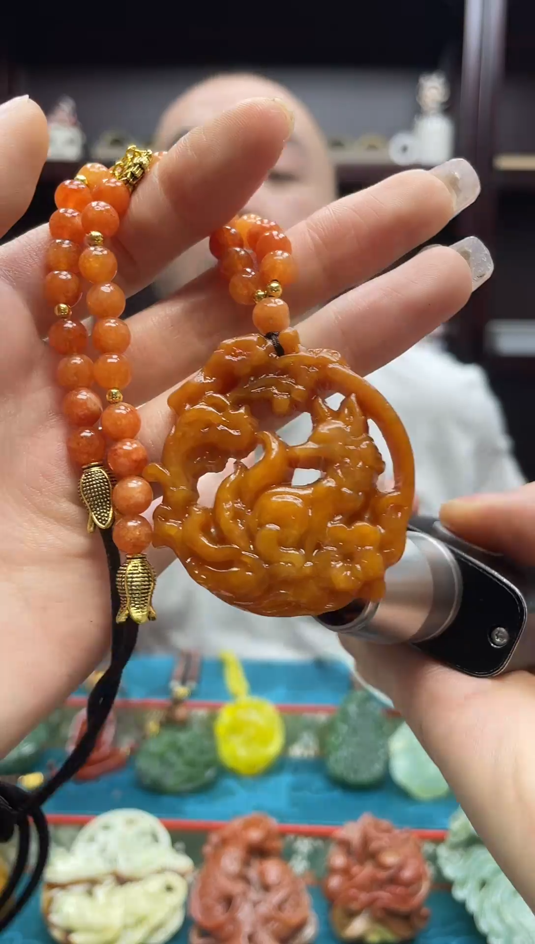未镶嵌岫玉吊坠·