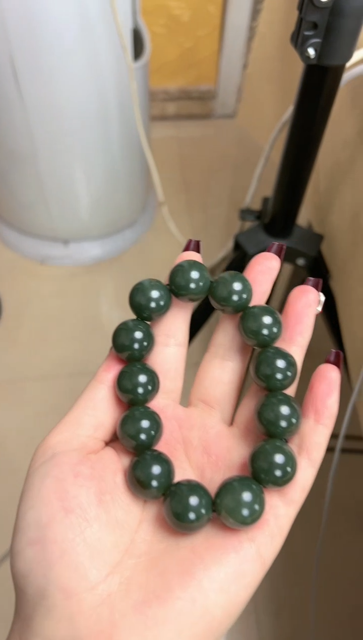 【闪购商品】和田玉手链未镶嵌新疆和田玉且末蓝手串18