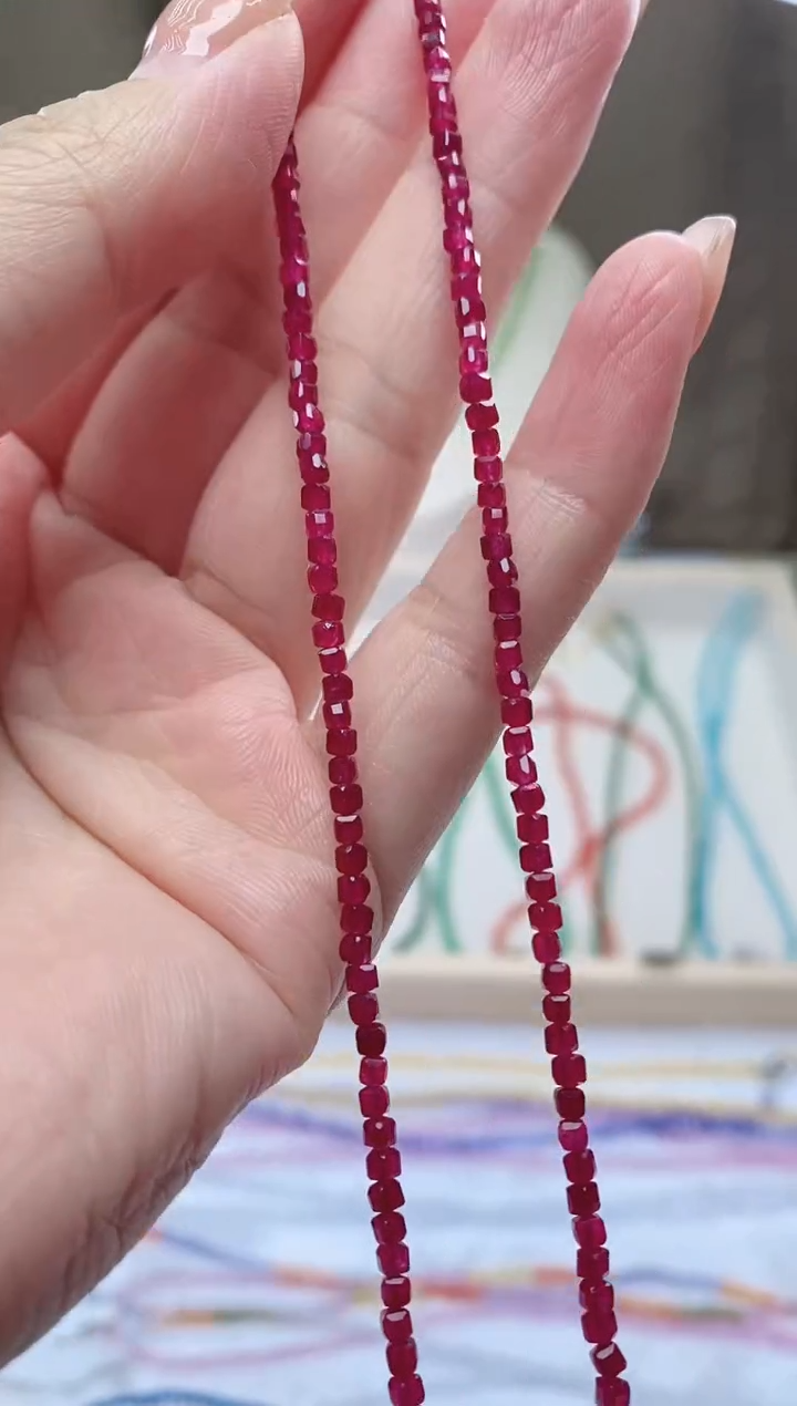 【闪购商品】红宝石项链14K金镶嵌诗颜甄选珠宝SYZB63