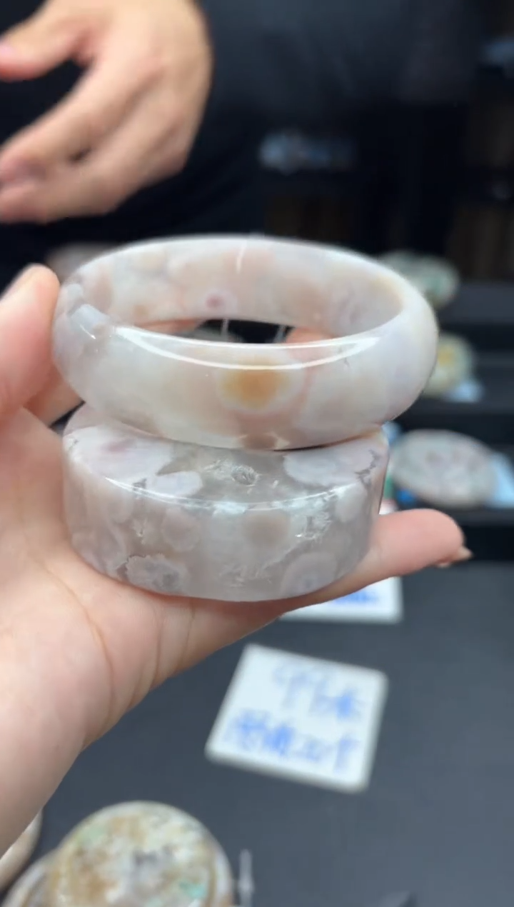 【闪购商品】石英质玉手镯未镶嵌887（60圈赠送镯心）