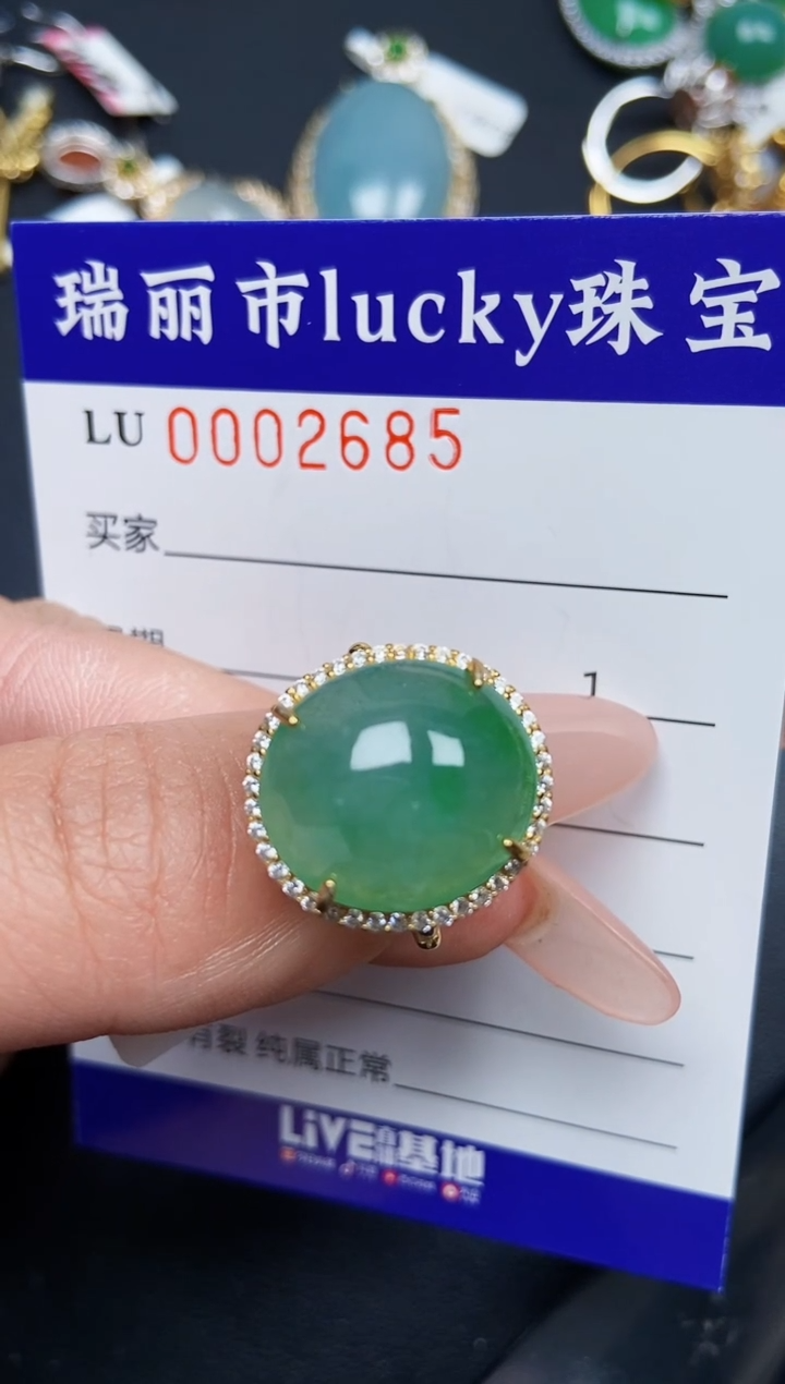 【闪购商品】翡翠颈饰银S925镶嵌2685